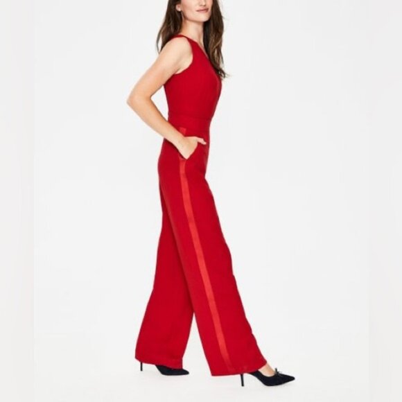 NWT Boden Dark Red Hexham Jumpsuit Size 4 Available - Picture 3 of 16